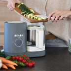 Beaba Babycook Neo - 6 In 1 Baby Food Maker, Blender, Steamer, Cooker & Sterilizer, Auto Shut-off Portable Baby Food Processor, Puree Maker and Warmer 0m+ : MINERAL