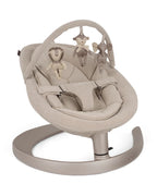 Nuna Leaf Grow Baby Bouncer-Organic Jersey Knit Cotton Insert-3 Ergonomic Recline Positions-With Toy Bar-2 Years Warranty-For Infants-Chateau
