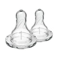 Dr. Brown's Natural Flow Narrow Baby Bottle Silicone Level 1 Nipple, 2-Pack