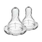 Dr. Brown's Natural Flow Narrow Baby Bottle Silicone Level 1 Nipple, 2-Pack