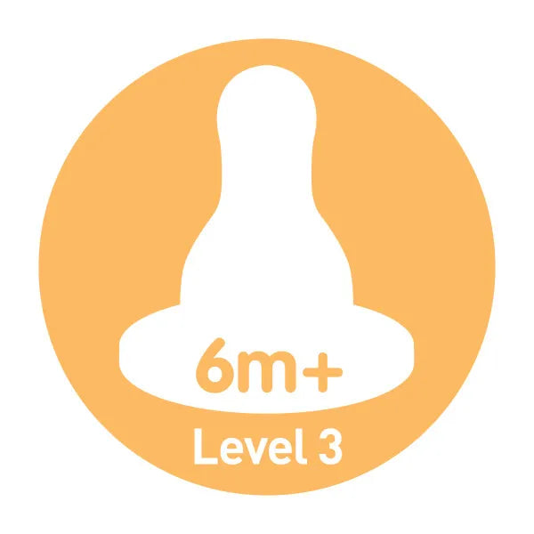 Dr. Brown's Natural Flow Narrow Baby Bottle Silicone Level 3 Nipple, 2-Pack SKU: 332-INA