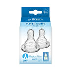 Dr. Brown's Natural Flow Narrow Baby Bottle Silicone Level 2 Nipple, 2-Pack)