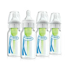 Dr. Brown's Natural Flow Anti-Colic Options+ Narrow Baby Bottle, 4 oz/120 ml, 4-Pack