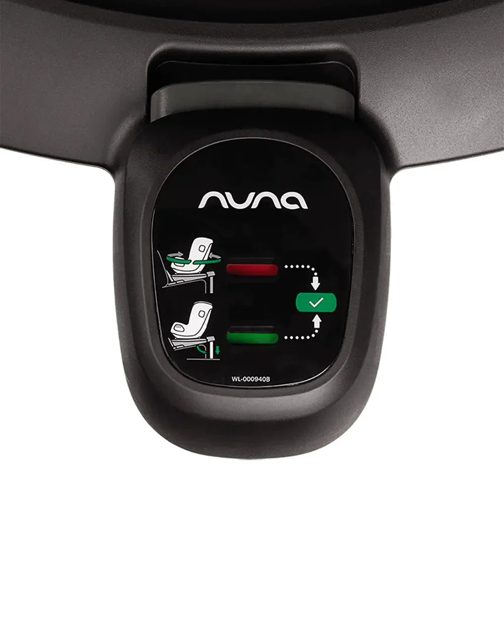 Nuna PRUU Aire Baby Car Seat-Convertible (Forward & Rear Facing)-360 Degrees Rotation-With Retractabe Sun Canopy-Moisture Absorbing Airy Mesh-5 Positions Recline In Both Mode-For 0 to 4Y (Upto 19 Kg)-Caviar