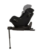 Nuna PRUU Aire Baby Car Seat-Convertible (Forward & Rear Facing)-360 Degrees Rotation-With Retractabe Sun Canopy-Moisture Absorbing Airy Mesh-5 Positions Recline In Both Mode-For 0 to 4Y (Upto 19 Kg)-Caviar