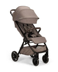 Nuna TRVL LX Cabin Friendly Baby Stroller-With Cup Holder-One Hand Fold-Big Rear Wheels-Car Seat Compatible-Includes Rain Cover & Travel Bag-2 Years Warranty-Pram for 0 to 4Y (Upto 22Kg)-Cedar