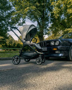 Nuna TRIV Next Stroller BMW Collection-With Cup Holder & Travel Bag-Metal BMW Badge On Window Flap-Exclusvie Wheels With BMW Trinity Pattern-Pram for 0 to 4Y (Upto 22Kg)-Graphene