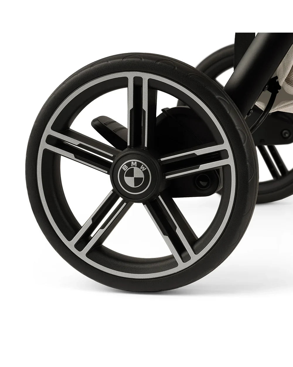 Nuna TRVL LX BMW Collection Cabin Friendly Stroller-With Cup Holder-Metal BMW Badge On Window Flap-Exclusive Wheels With BMW Logo-2 Years Warranty-Pram for 0 to 4Y (Upto 22Kg)-Mica