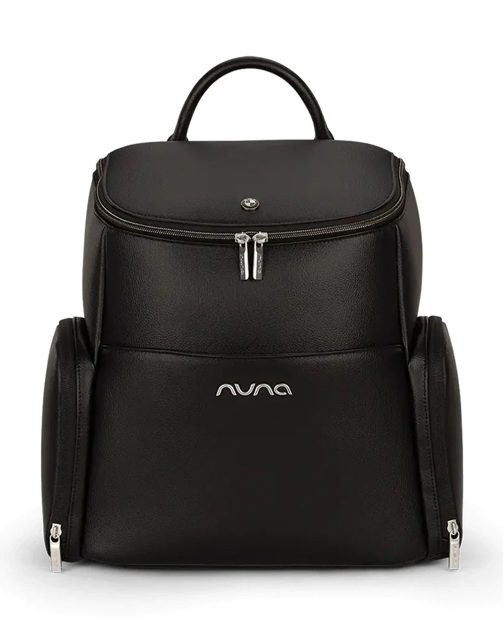 Nuna Essential BMW Collection Diaper Bag-Backpack-Changing Pad With Magnetic Closure-Removable Toiletry Pouch-Back Pocket Unzips Into Trolley Sleeve-Element