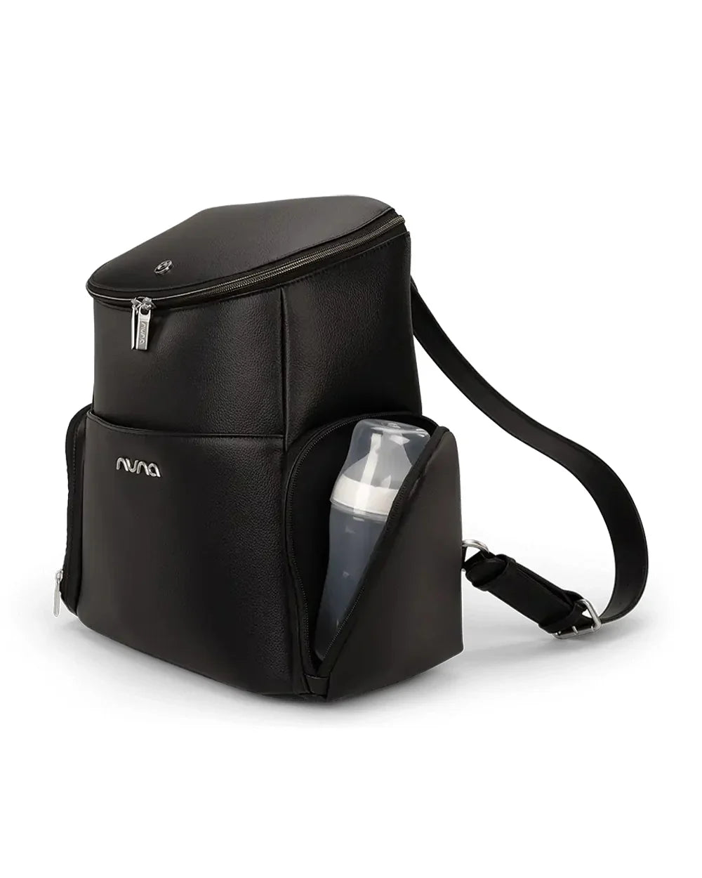 Nuna Essential BMW Collection Diaper Bag-Backpack-Changing Pad With Magnetic Closure-Removable Toiletry Pouch-Back Pocket Unzips Into Trolley Sleeve-Element