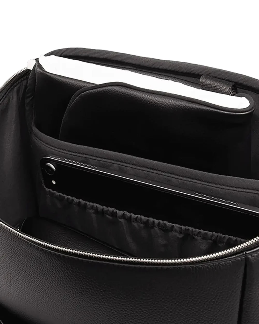 Nuna Essential BMW Collection Diaper Bag-Backpack-Changing Pad With Magnetic Closure-Removable Toiletry Pouch-Back Pocket Unzips Into Trolley Sleeve-Element