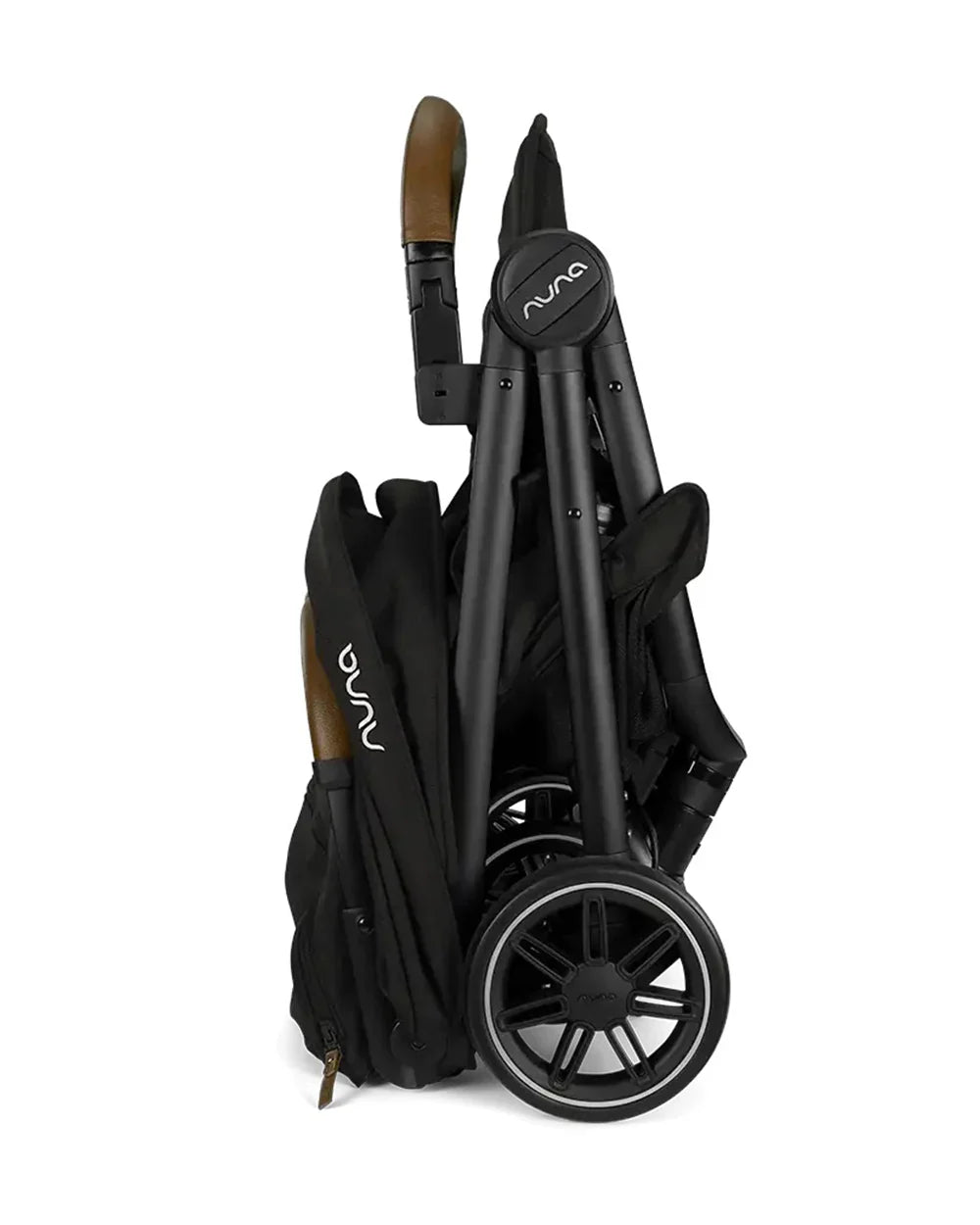 Nuna TRVL Cabin Friendly Baby Stroller-With Cup Holder-One Touch Fold-Compact Size-Pram for 0M+ (Upto 22Kg)-Caviar
