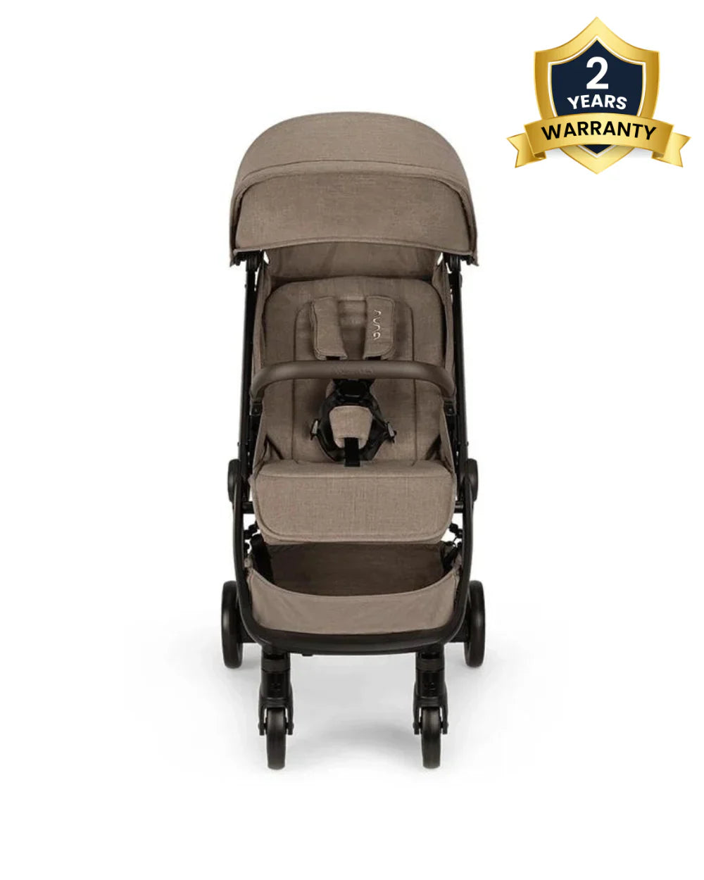 Nuna TRVL Cabin Friendly Baby Stroller-With Cup Holder-One Touch Fold-Compact Size-Pram for 0M+ (Upto 22Kg)-Cedar