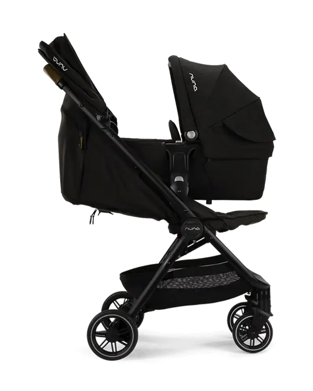 Nuna LYTL BMW Collection Carry Cot-Embroidered BMW Logo On Top Cover-Metal BMW Badge On Window Flap-Includes Rain Cover-2 Years Warranty-Upto 9 Kg-CAVIAR