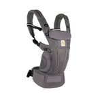 Ergobaby Omni Breeze Baby Carrier - Lightweight Newborn to Toddler Carrier with Breathable Soft Mesh, Enhanced Lumbar Support, Adjustable Waistbelt & Cross Straps, Privacy Hood, 4 Carry Positions, 3-20Kgs, Birth - 4 Years, Graphite Grey