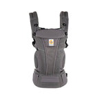Ergobaby Omni Breeze Baby Carrier - Lightweight Newborn to Toddler Carrier with Breathable Soft Mesh, Enhanced Lumbar Support, Adjustable Waistbelt & Cross Straps, Privacy Hood, 4 Carry Positions, 3-20Kgs, Birth - 4 Years, Graphite Grey