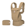 Ergobaby Omni Deluxe Baby Carrier - Lightweight Newborn to Toddler Carrier with Breathable Soft Cotton, Enhanced Lumbar Support, Adjustable Waistbelt & Cross Straps, Privacy Hood, 4 Carry Positions, 6 Storage Pockets, 3-20Kgs, Birth - 4 Years, Camel