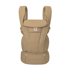 Ergobaby Omni Deluxe Baby Carrier - Lightweight Newborn to Toddler Carrier with Breathable Soft Cotton, Enhanced Lumbar Support, Adjustable Waistbelt & Cross Straps, Privacy Hood, 4 Carry Positions, 6 Storage Pockets, 3-20Kgs, Birth - 4 Years, Camel