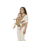 Ergobaby Omni Deluxe Baby Carrier - Lightweight Newborn to Toddler Carrier with Breathable Soft Cotton, Enhanced Lumbar Support, Adjustable Waistbelt & Cross Straps, Privacy Hood, 4 Carry Positions, 6 Storage Pockets, 3-20Kgs, Birth - 4 Years, Camel