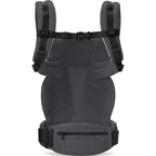 Ergobaby Omni Deluxe Baby Carrier – Lightweight, Breathable Mesh, Adjustable Waistbelt, Lumbar Support, 4 Carry Positions, Privacy Hood, 6 Pockets, Newborn to Toddler (3–20 kg, 0–4 Years), Graphite Grey