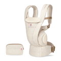 Ergobaby Omni Deluxe Baby Carrier - Lightweight Newborn to Toddler Carrier with Breathable Linen Fabric, Enhanced Lumbar Support, Adjustable Waistbelt & Cross Straps, Privacy Hood, 4 Carry Positions, 6 Storage Pockets, 3-20Kgs, Birth - 4 Years, Linen