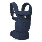 Ergobaby Omni Deluxe Baby Carrier – Lightweight, Breathable Mesh, Adjustable Waistbelt, Lumbar Support, 4 Carry Positions, Privacy Hood, 6 Pockets, Newborn to Toddler (3–20 kg, 0–4 Years), Midnight Blue