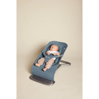 Ergobaby Evolve 3-in-1 Bouncer – Adjustable Multi-Position Baby Bouncer Seat with Newborn Insert, Head to Hip Support, Ergonomic & Lightweight Rocking Chair, Folds Flat for Easy Storage, From Newborn to Toddler, 2-13 Kgs, Birth - 2Years-Oxford Blue