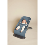 Ergobaby Evolve 3-in-1 Bouncer – Adjustable Multi-Position Baby Bouncer Seat with Newborn Insert, Head to Hip Support, Ergonomic & Lightweight Rocking Chair, Folds Flat for Easy Storage, From Newborn to Toddler, 2-13 Kgs, Birth - 2Years-Oxford Blue