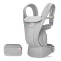 Ergobaby Omni Deluxe Baby Carrier - Lightweight Newborn to Toddler Carrier with Breathable Soft Mesh, Enhanced Lumbar Support, Adjustable Waistbelt & Cross Straps, Privacy Hood, 4 Carry Positions, 6 Storage Pockets, 3-20Kgs, Birth - 4 Years, Pearl Grey
