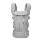 Ergobaby Omni Deluxe Baby Carrier - Lightweight Newborn to Toddler Carrier with Breathable Soft Mesh, Enhanced Lumbar Support, Adjustable Waistbelt & Cross Straps, Privacy Hood, 4 Carry Positions, 6 Storage Pockets, 3-20Kgs, Birth - 4 Years, Pearl Grey