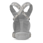 Ergobaby Omni Deluxe Baby Carrier - Lightweight Newborn to Toddler Carrier with Breathable Soft Mesh, Enhanced Lumbar Support, Adjustable Waistbelt & Cross Straps, Privacy Hood, 4 Carry Positions, 6 Storage Pockets, 3-20Kgs, Birth - 4 Years, Pearl Grey