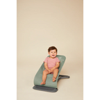 Ergobaby Evolve 3-in-1 Bouncer – Adjustable Multi-Position Baby Bouncer Seat with Newborn Insert, Head to Hip Support, Ergonomic & Lightweight Rocking Chair, Folds Flat for Easy Storage, From Newborn to Toddler, 2-13 Kgs, Birth - 2Years-SAGE GREEN