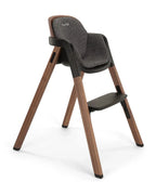 Nuna Bryn Baby High Chair-With Removable Seat Pad & Child Tray-Tool Free Assembly-Made From Premium Black Walnut & Maple Woods-For 6M+ (Upto 100 Kg)-Sanderson