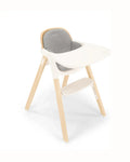 Nuna Bryn Baby High Chair-With Removable Seat Pad & Child Tray-Tool Free Assembly-Made From Premium Black Walnut & Maple Woods-For 6M+ (Upto 100 Kg)-Heritage