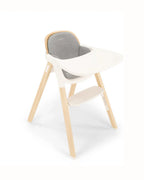 Nuna Bryn Baby High Chair-With Removable Seat Pad & Child Tray-Tool Free Assembly-Made From Premium Black Walnut & Maple Woods-For 6M+ (Upto 100 Kg)-Heritage
