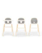 Nuna Bryn Baby High Chair-With Removable Seat Pad & Child Tray-Tool Free Assembly-Made From Premium Black Walnut & Maple Woods-For 6M+ (Upto 100 Kg)-Heritage