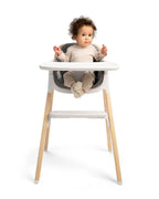 Nuna Bryn Baby High Chair-With Removable Seat Pad & Child Tray-Tool Free Assembly-Made From Premium Black Walnut & Maple Woods-For 6M+ (Upto 100 Kg)-Heritage