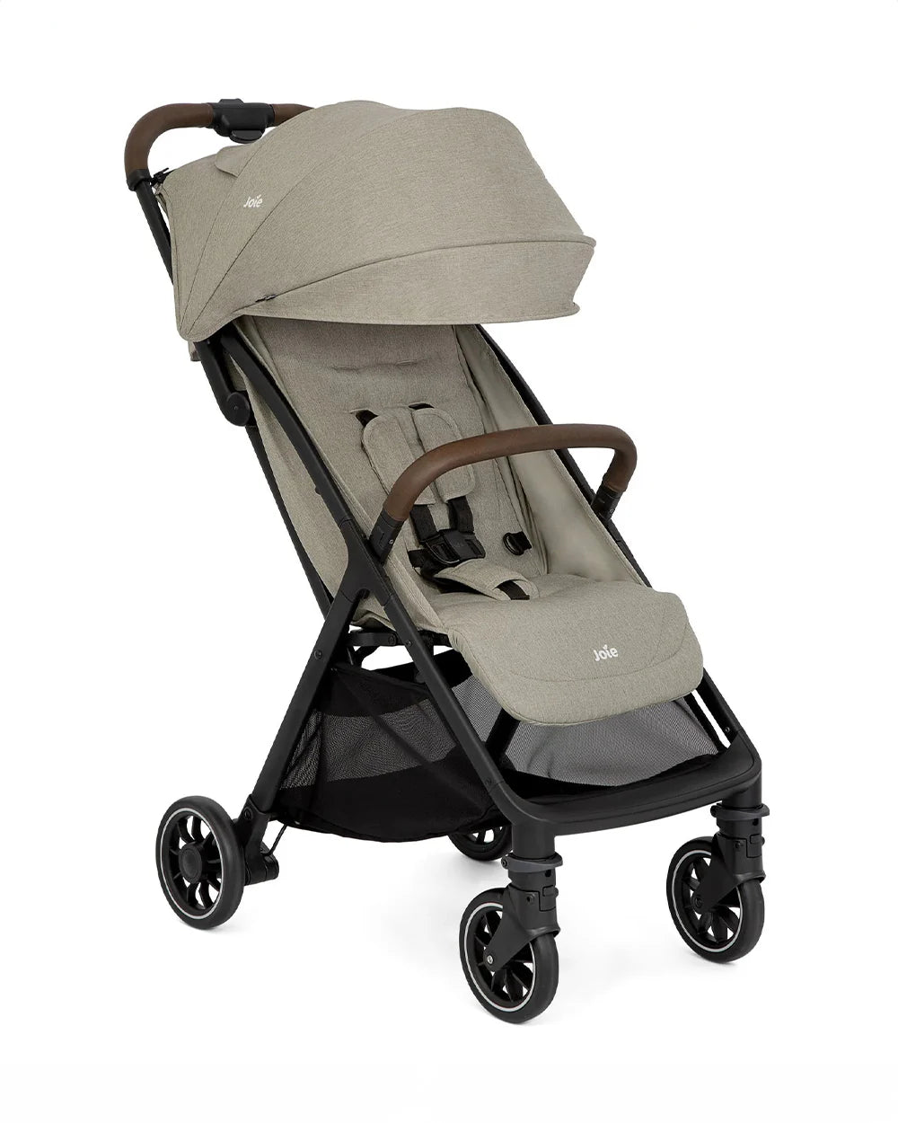 Joie Pact Pro Cabin Friendly Stroller-One Hand Fold-Flat Reclining Seat-Travel System Compatible-2 Years Warranty-Pram for 0 to 4Y (Upto 22 Kg)-OAK