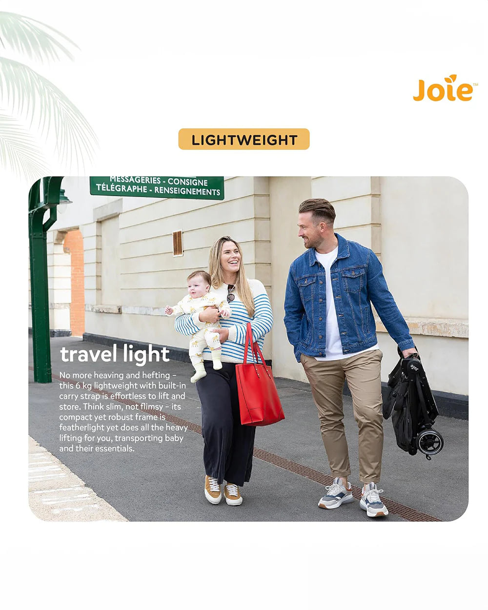 Joie Pact Pro Cabin Friendly Stroller-One Hand Fold-Flat Reclining Seat-Travel System Compatible-2 Years Warranty-Pram for 0 to 4Y (Upto 22 Kg)-OAK