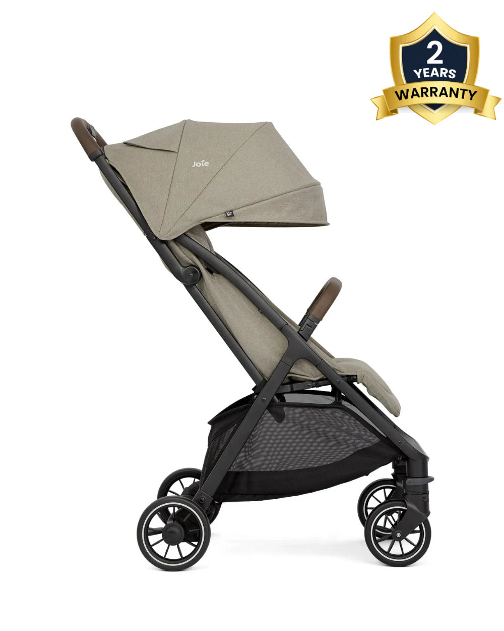 Joie Pact Pro Cabin Friendly Stroller-One Hand Fold-Flat Reclining Seat-Travel System Compatible-2 Years Warranty-Pram for 0 to 4Y (Upto 22 Kg)-OAK