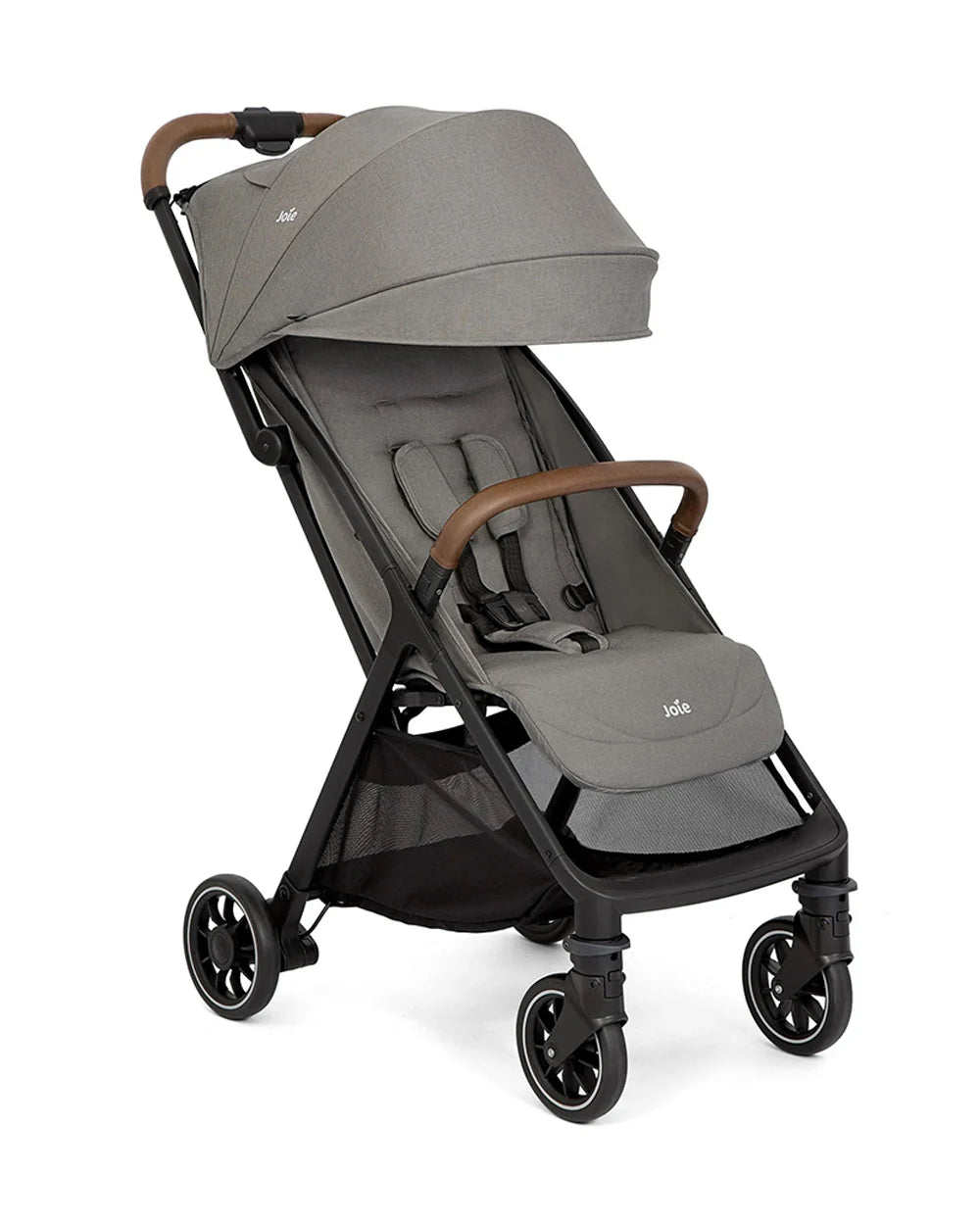 Joie Pact Pro Cabin Friendly Stroller-One Hand Fold-Flat Reclining Seat-Travel System Compatible-2 Years Warranty-Pram for 0 to 4Y (Upto 22 Kg)-Pebble