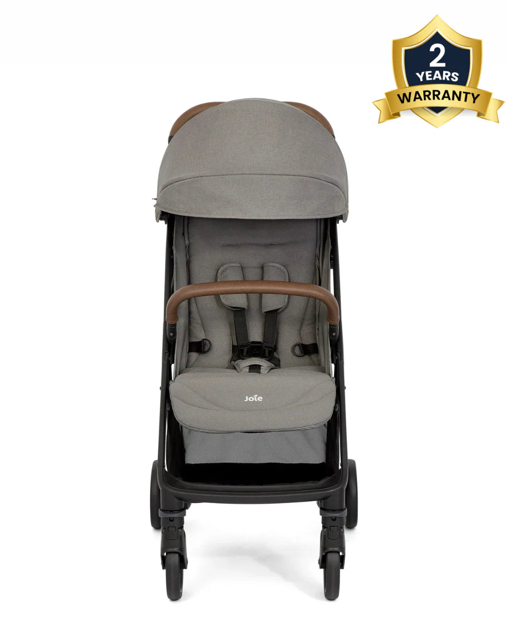 Joie Pact Pro Cabin Friendly Stroller-One Hand Fold-Flat Reclining Seat-Travel System Compatible-2 Years Warranty-Pram for 0 to 4Y (Upto 22 Kg)-Pebble