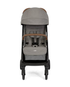 Joie Pact Pro Cabin Friendly Stroller-One Hand Fold-Flat Reclining Seat-Travel System Compatible-2 Years Warranty-Pram for 0 to 4Y (Upto 22 Kg)-Pebble