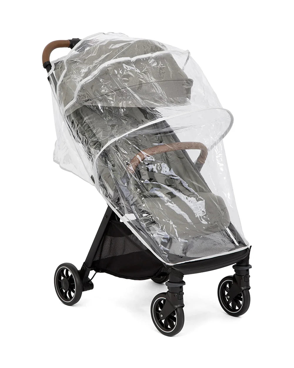 Joie Pact Pro Cabin Friendly Stroller-One Hand Fold-Flat Reclining Seat-Travel System Compatible-2 Years Warranty-Pram for 0 to 4Y (Upto 22 Kg)-Pebble