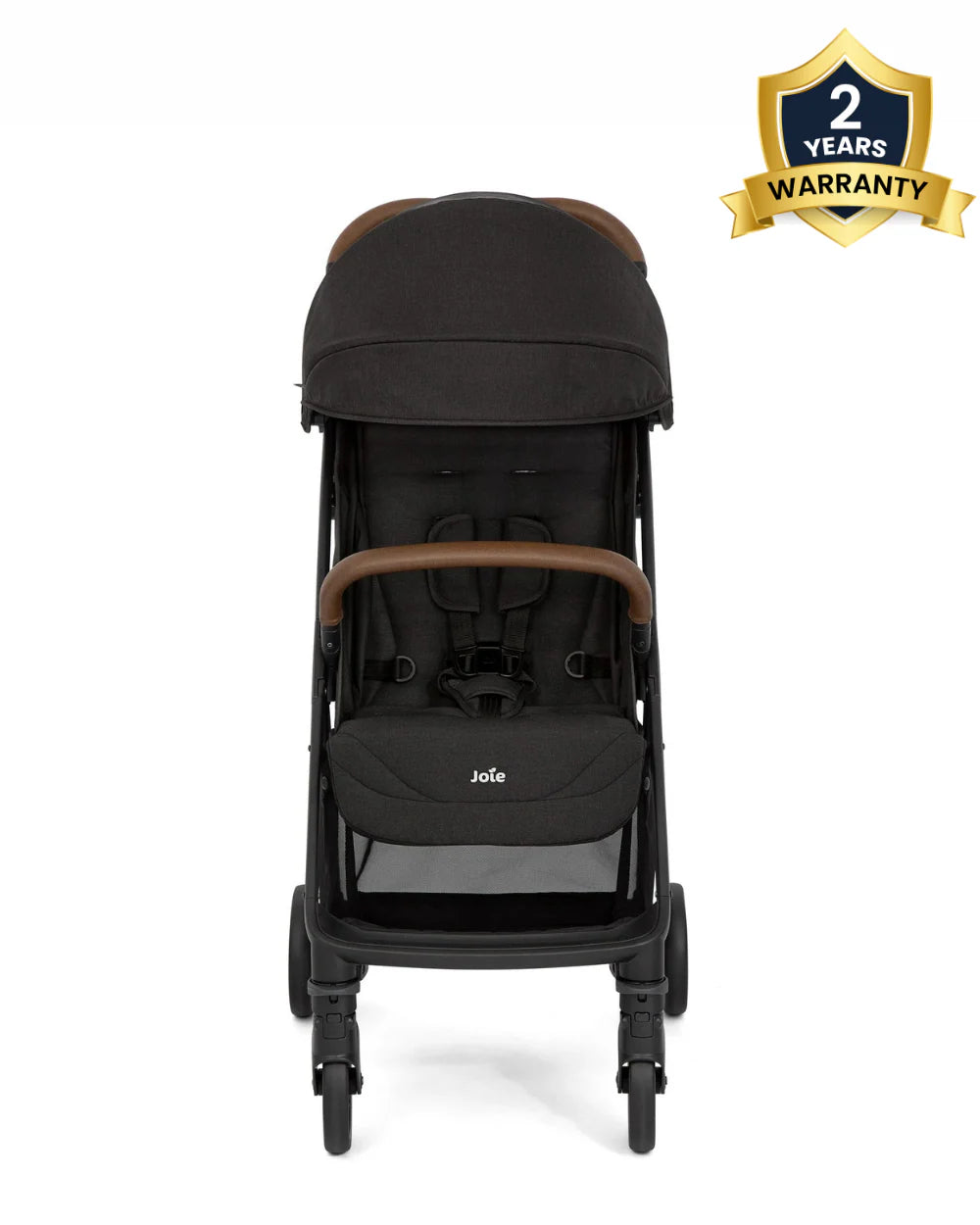Joie Pact Pro Cabin Friendly Stroller-One Hand Fold-Flat Reclining Seat-Travel System Compatible-2 Years Warranty-Pram for 0 to 4Y (Upto 22 Kg)-Shale