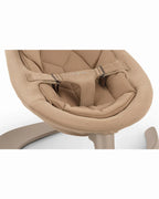 Nuna Leaf Grow Baby Bouncer-Organic Jersey Knit Cotton Insert-3 Ergonomic Recline Positions-With Toy Bar-2 Years Warranty-For Infants-Teddy