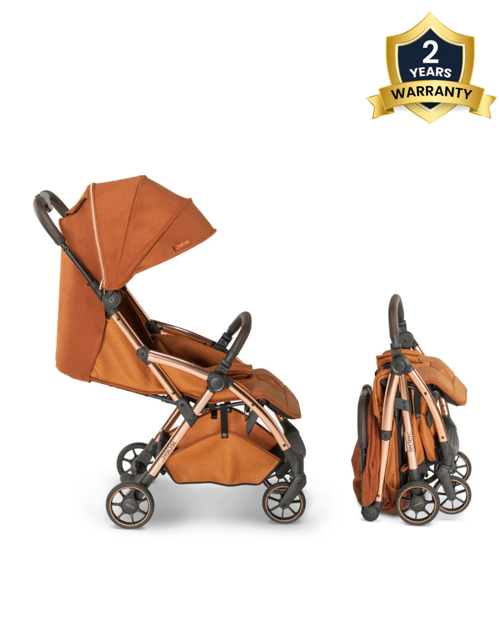 Leclerc Hexagon Cabin Friendly Stroller-One Touch Fold-2 Years Warranty-For 6M to 5Y (Upto 22Kg)-Heritage Sport