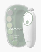 Momcozy Electric Baby Nail File-With 7 Replacement Pads & 360° Ring Light-Green