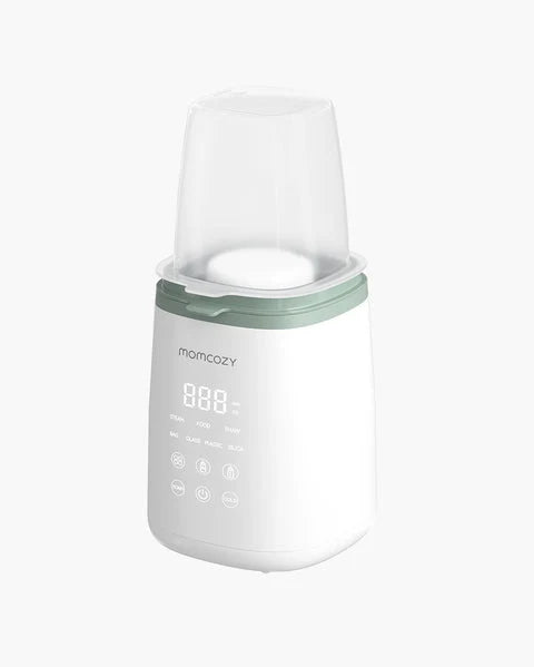Momcozy 6-in-1 Fast Baby Bottle Warmer 2–11oz – White Green