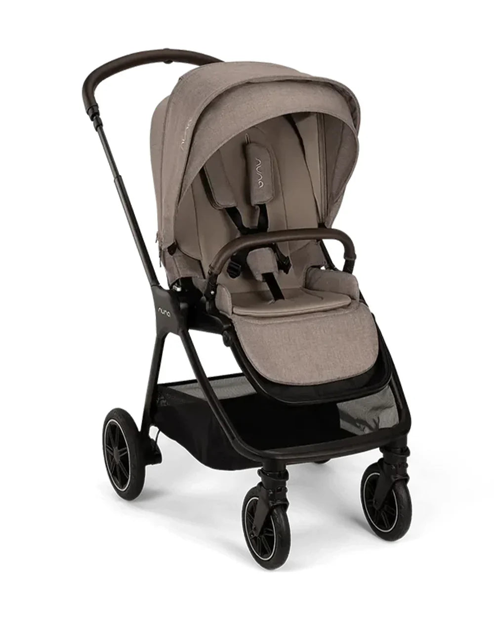 Nuna TRIV Next Stroller- Rain Cover & Post Adaptors-Reversible Seat-One Hand Fold-Pram for 0 to 4Y (Upto 22Kg)-Cedar